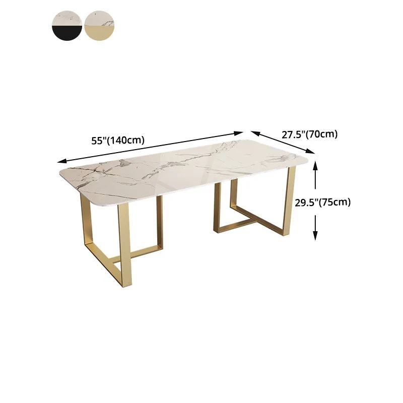 Bureau style contemporain Bureau rectangulaire à base luge Clearhalo