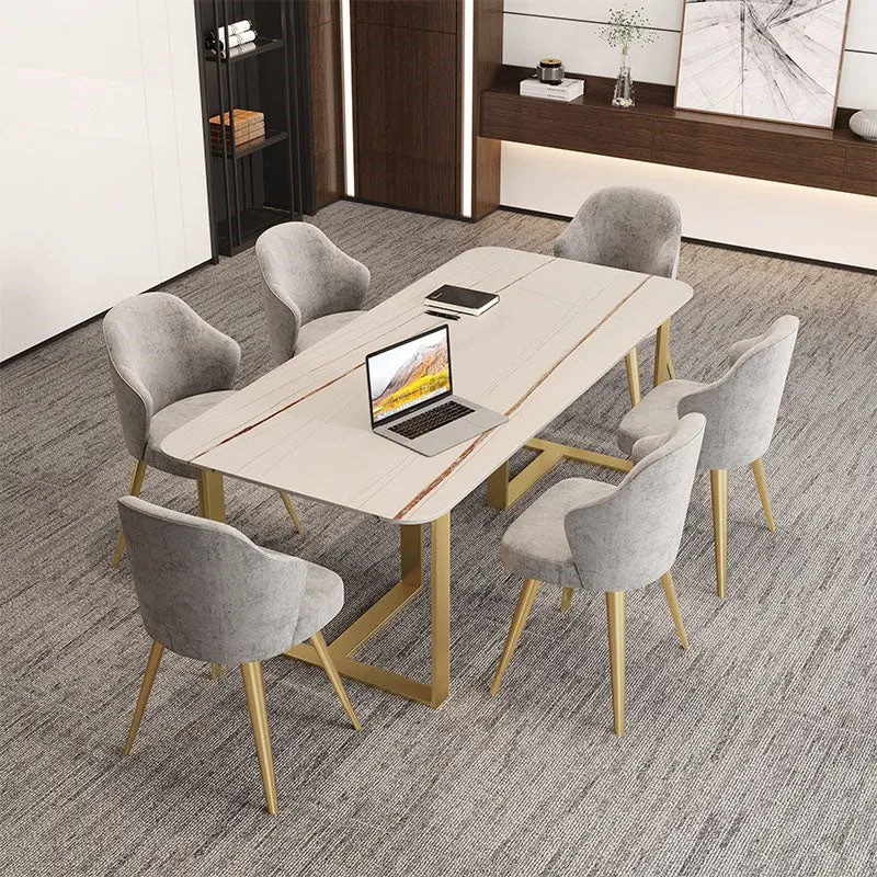 Bureau style contemporain Bureau rectangulaire à base luge Clearhalo