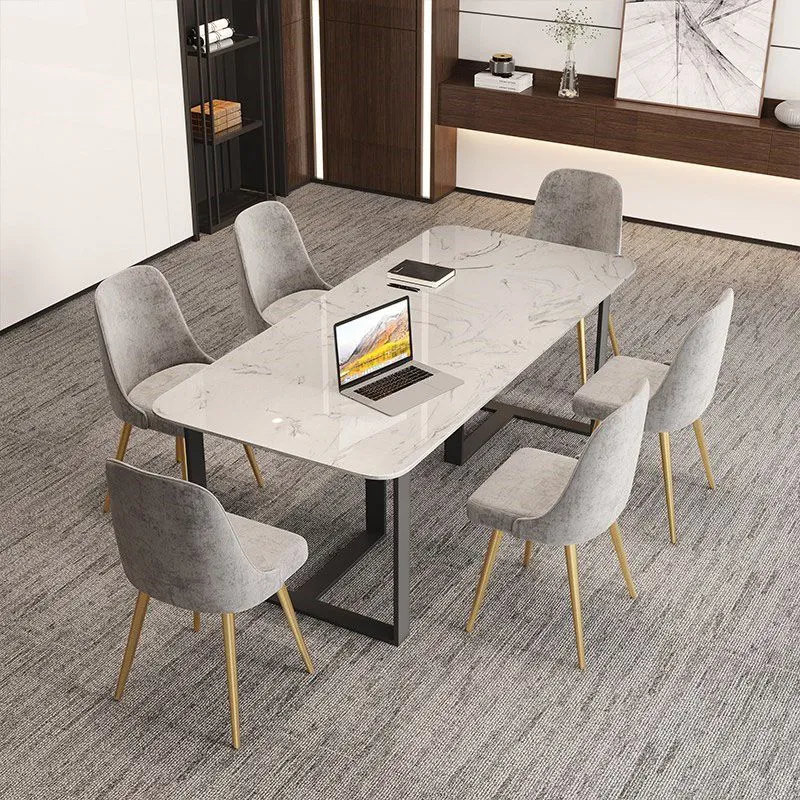 Bureau style contemporain Bureau rectangulaire à base luge Clearhalo