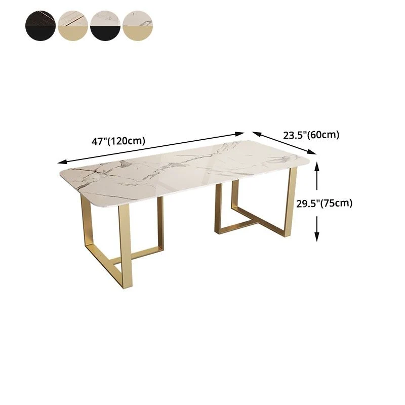 Bureau style contemporain Bureau rectangulaire à base luge Clearhalo