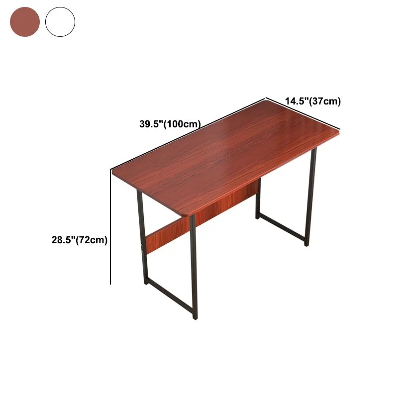 Bureau de style contemporain Bureau rectangulaire pour bureau de salle d'étude Clearhalo