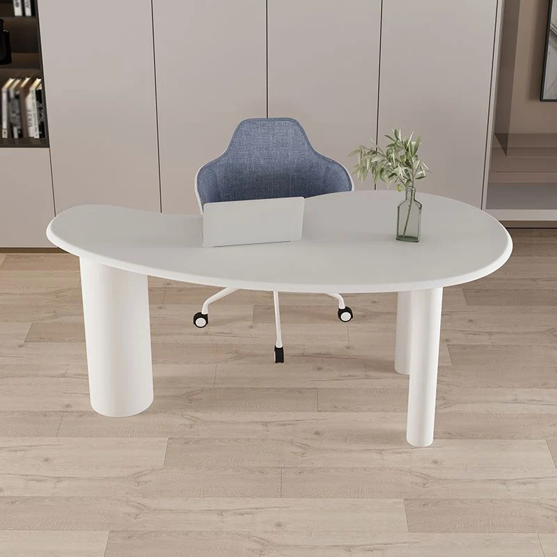 Bureau de style contemporain courbé pour chambre à coucher et bureau Clearhalo