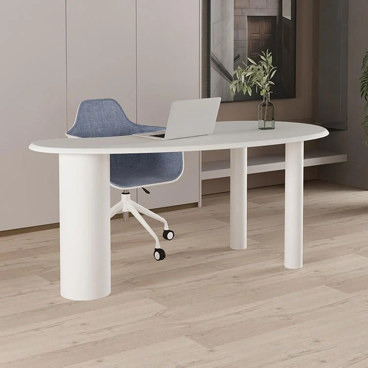 Bureau de style contemporain courbé pour chambre à coucher et bureau Clearhalo