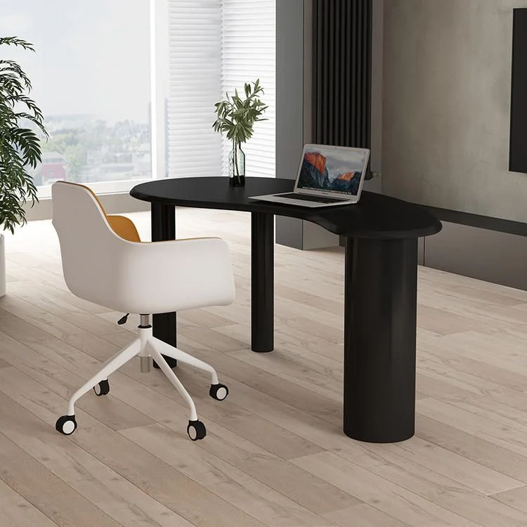 Bureau de style contemporain courbé pour chambre à coucher et bureau Clearhalo