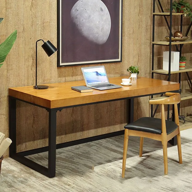 Bureau de style moderne avec chevalet en bois massif, bureau d'écriture pour la maison Clearhalo