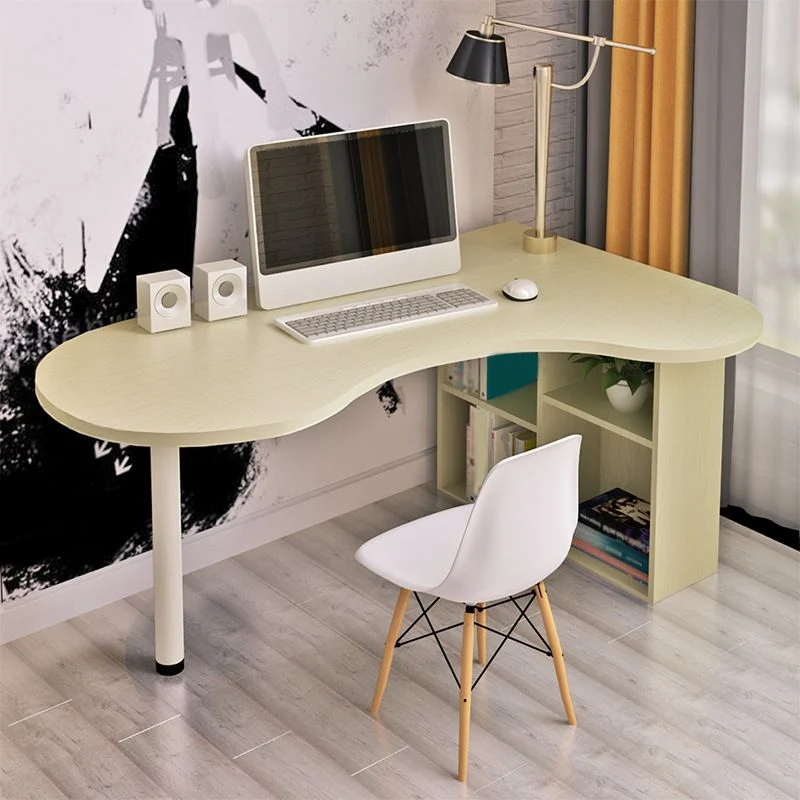 Bureau de style moderne Bureau d'angle en bois artificiel Bureau d'écriture Clearhalo