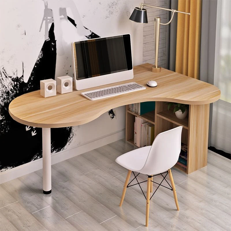Bureau de style moderne Bureau d'angle en bois artificiel Bureau d'écriture Clearhalo