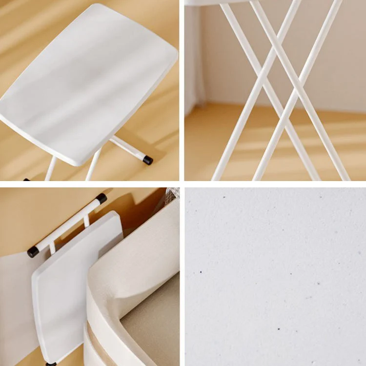 Bureau de style moderne Bureau d'écriture à domicile Table pliante réglable en plastique 29,9 "L X 19,6" W Clearhalo