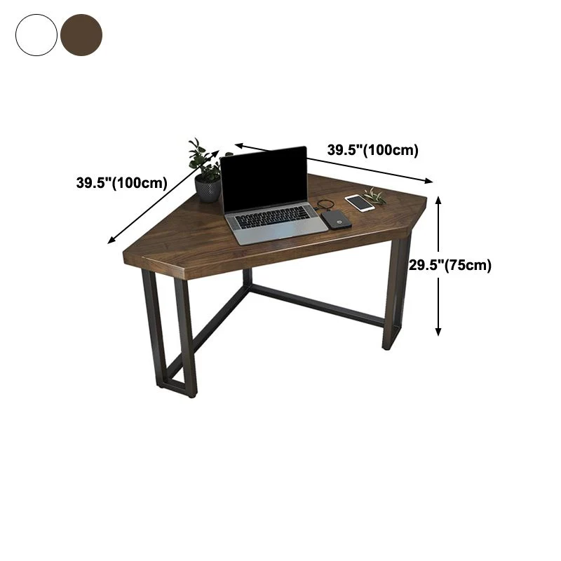 Bureau de style moderne Bureau à usage domestique en bois massif avec pieds en métal Clearhalo