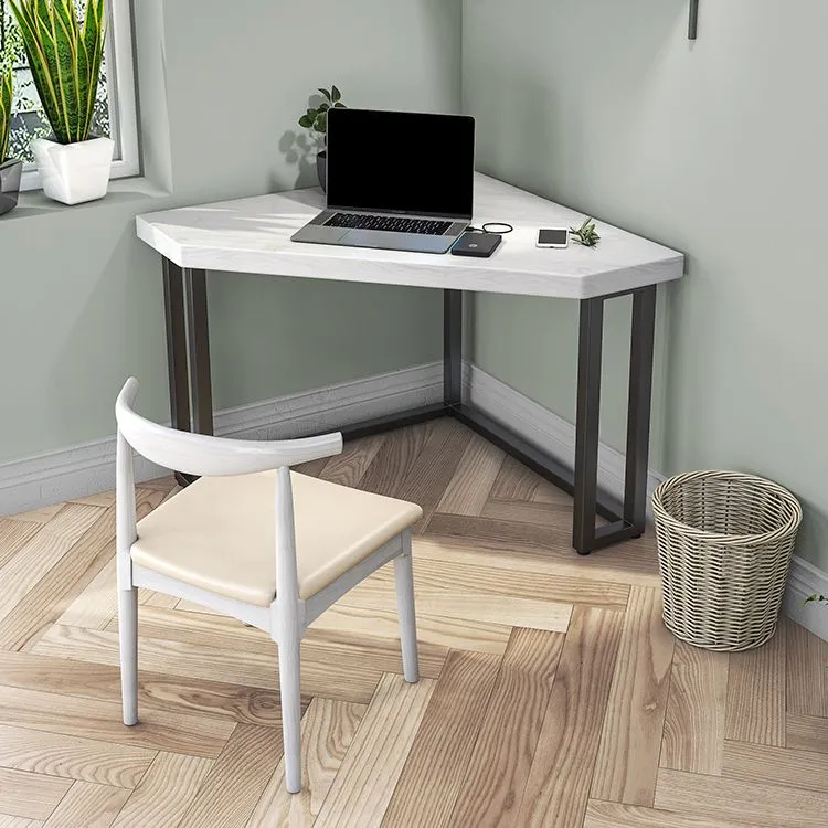 Bureau de style moderne Bureau à usage domestique en bois massif avec pieds en métal Clearhalo