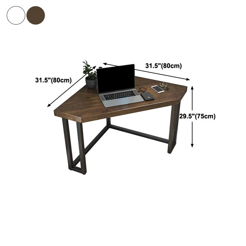Bureau de style moderne Bureau à usage domestique en bois massif avec pieds en métal Clearhalo