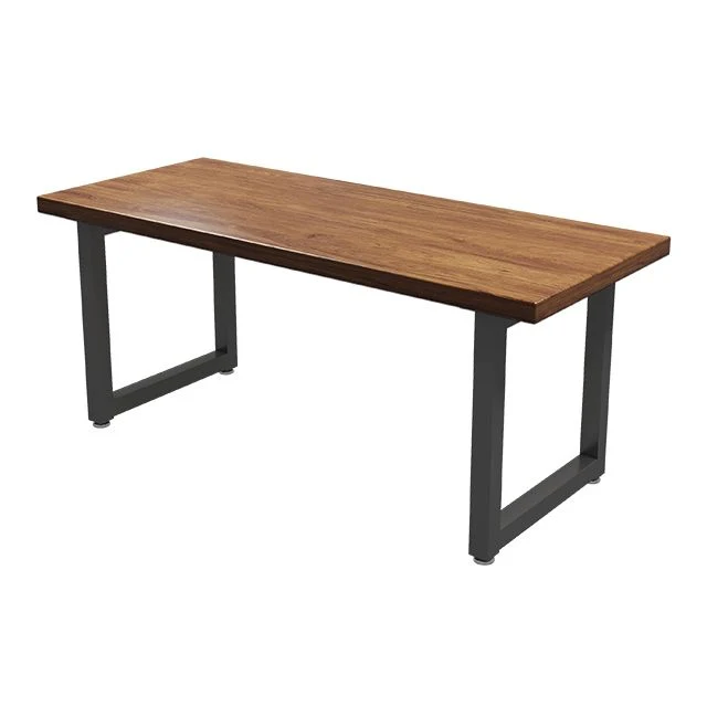 Bureau de traîneau de Style moderne, bureau rectangulaire en bois massif pour la maison Clearhalo