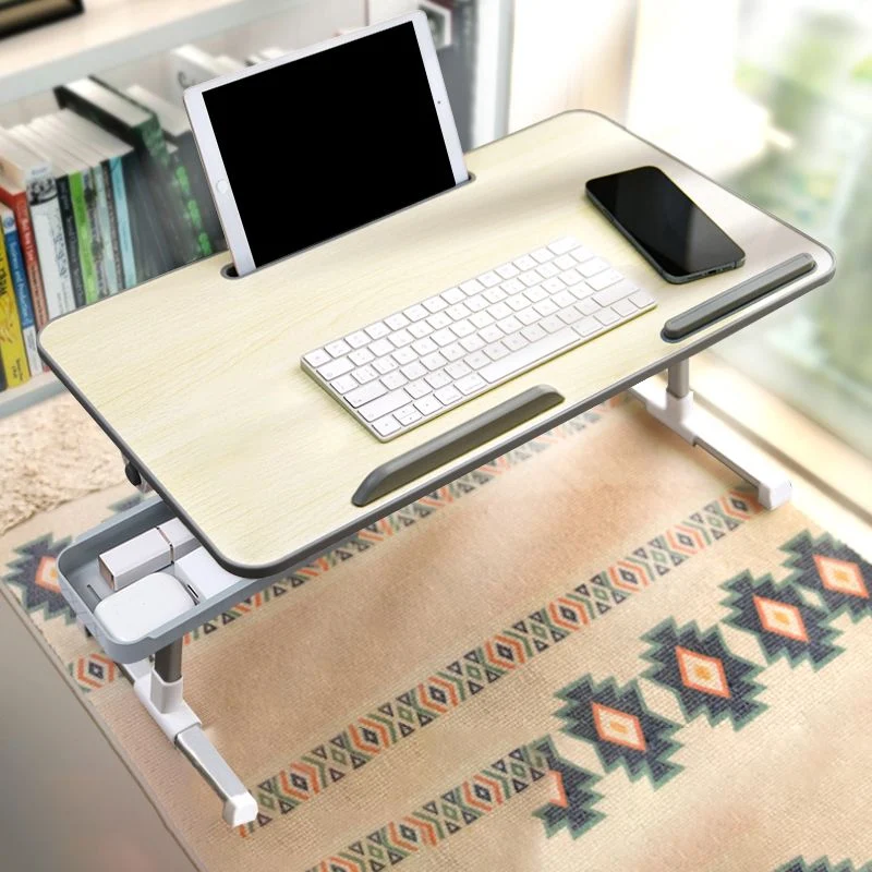 Bureau de travail en bois de bureau de style moderne de forme rectangulaire avec 2 pieds pour la maison Clearhalo
