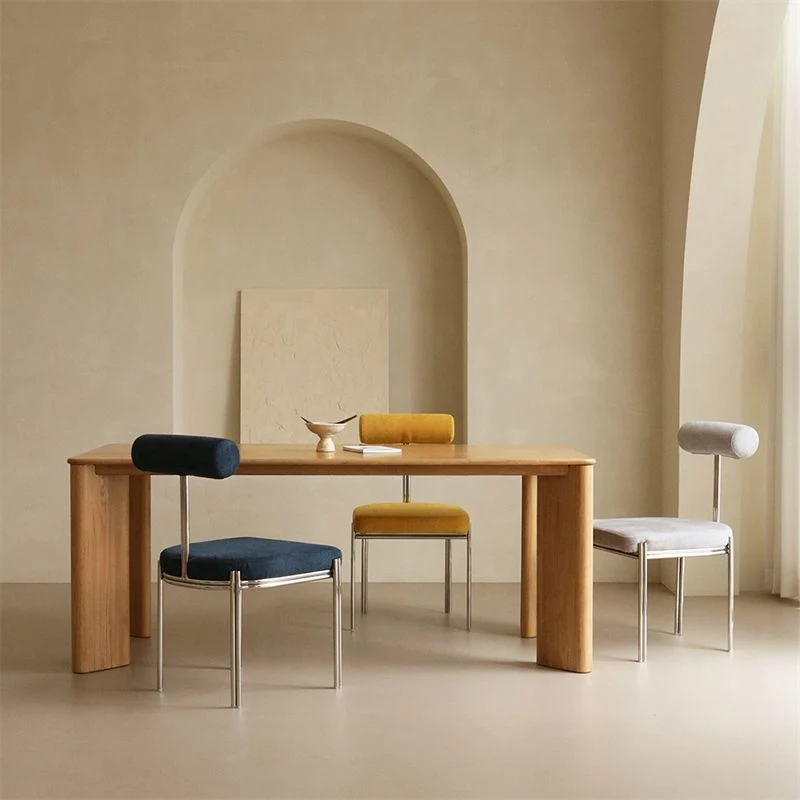 Bureau de travail en bois massif de style moderne, bureau de forme rectangulaire avec 4 pieds pour le bureau Clearhalo