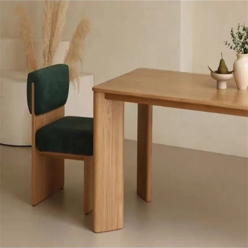 Bureau de travail en bois massif de style moderne, bureau de forme rectangulaire avec 4 pieds pour le bureau Clearhalo