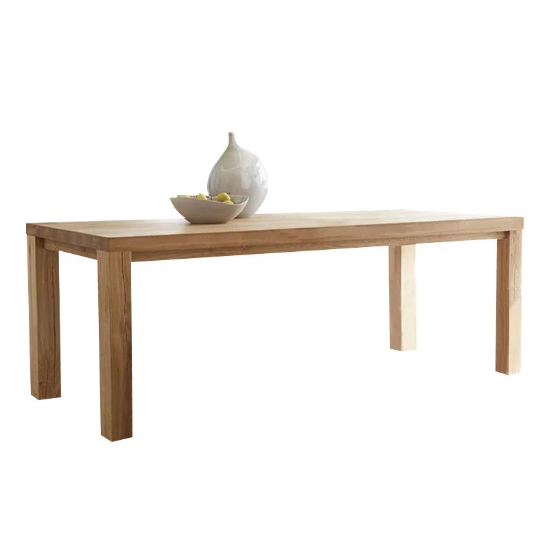 Bureau de travail en bois massif de style moderne, bureau de forme rectangulaire avec 4 pieds Clearhalo