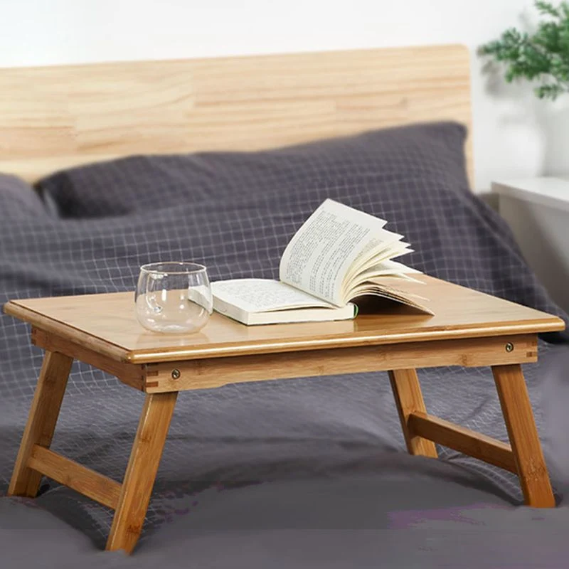 Bureau de travail en bois de style contemporain Bureau de forme rectangulaire en marron/naturel Clearhalo