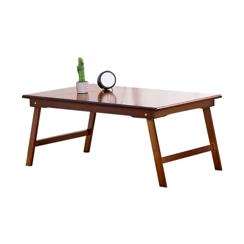 Bureau de travail en bois de style contemporain Bureau de forme rectangulaire en marron/naturel Clearhalo