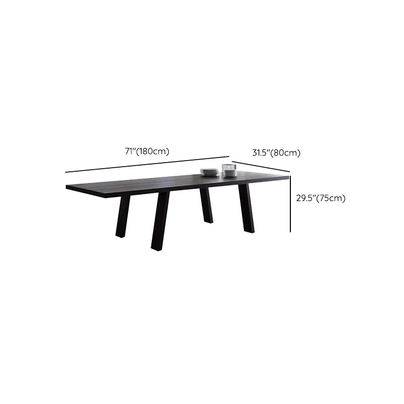 Bureau de travail en bois de style moderne, bureau de forme rectangulaire avec 4 pieds Clearhalo