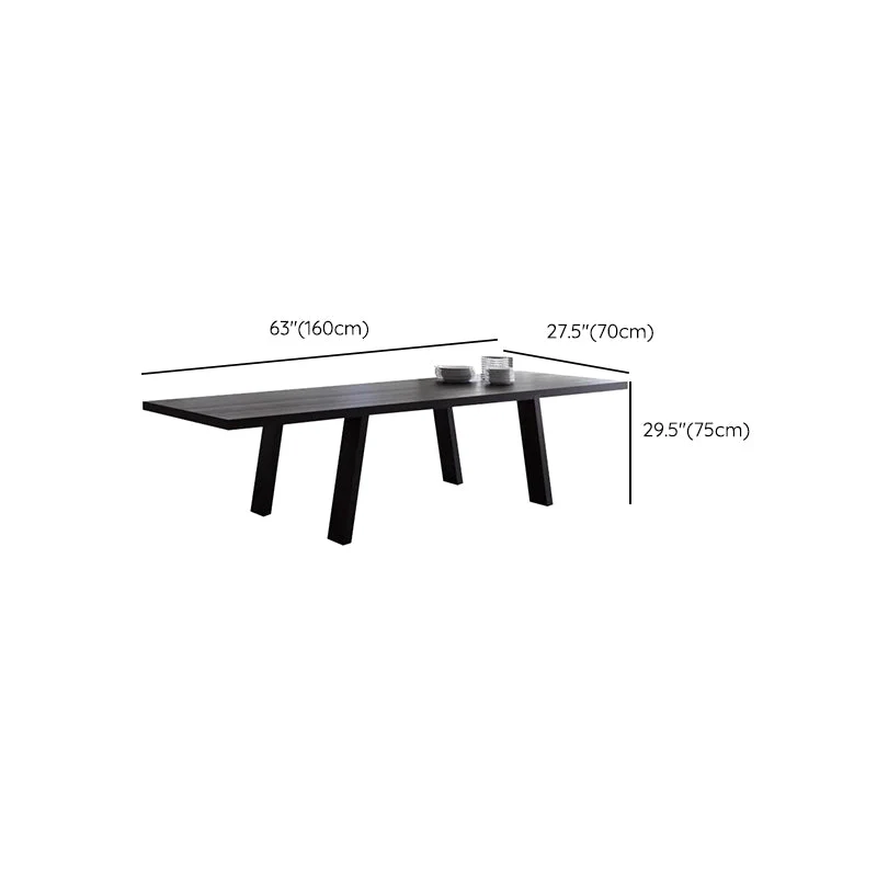Bureau de travail en bois de style moderne, bureau de forme rectangulaire avec 4 pieds Clearhalo