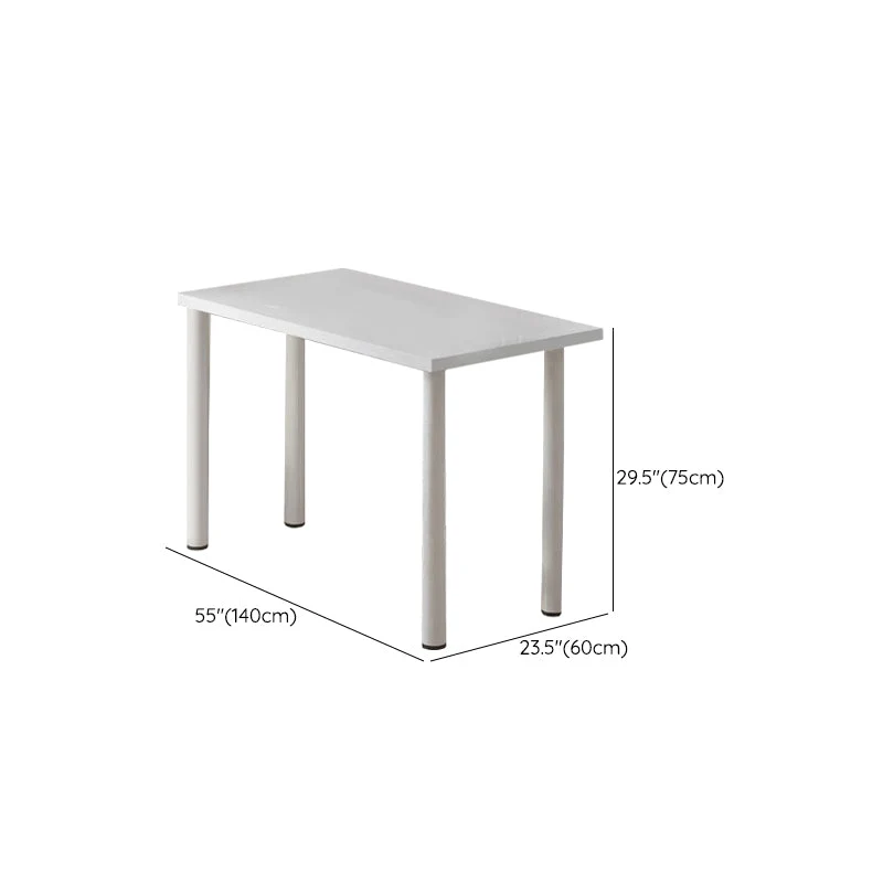 Bureau de travail en bois de Style moderne, bureau de travail de forme rectangulaire avec 4 pieds pour la maison Clearhalo