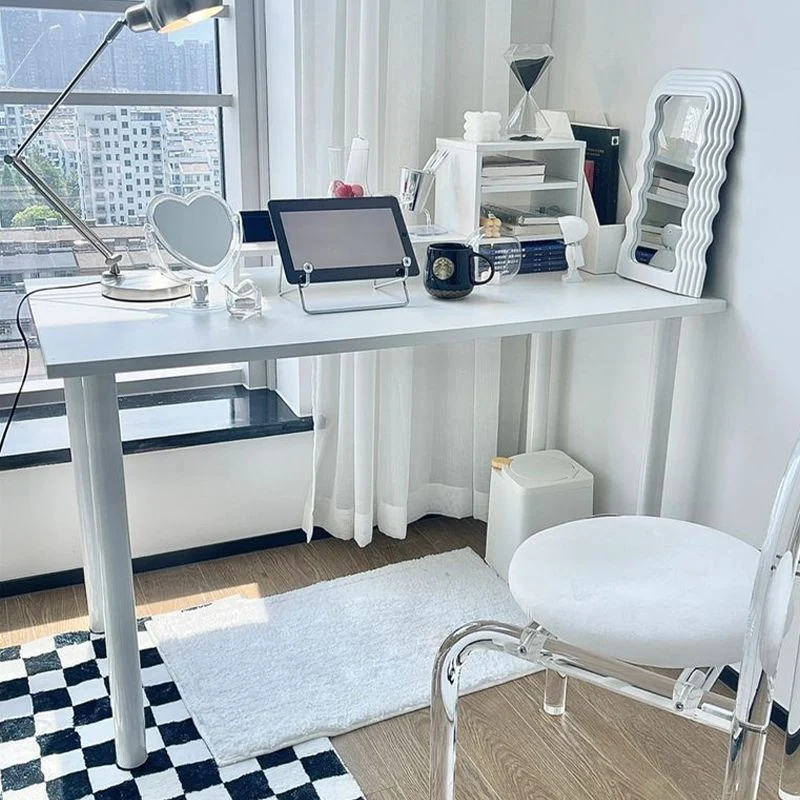 Bureau de travail en bois de Style moderne, bureau de travail de forme rectangulaire avec 4 pieds pour la maison Clearhalo