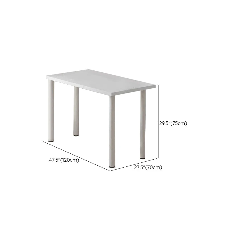 Bureau de travail en bois de Style moderne, bureau de travail de forme rectangulaire avec 4 pieds pour la maison Clearhalo