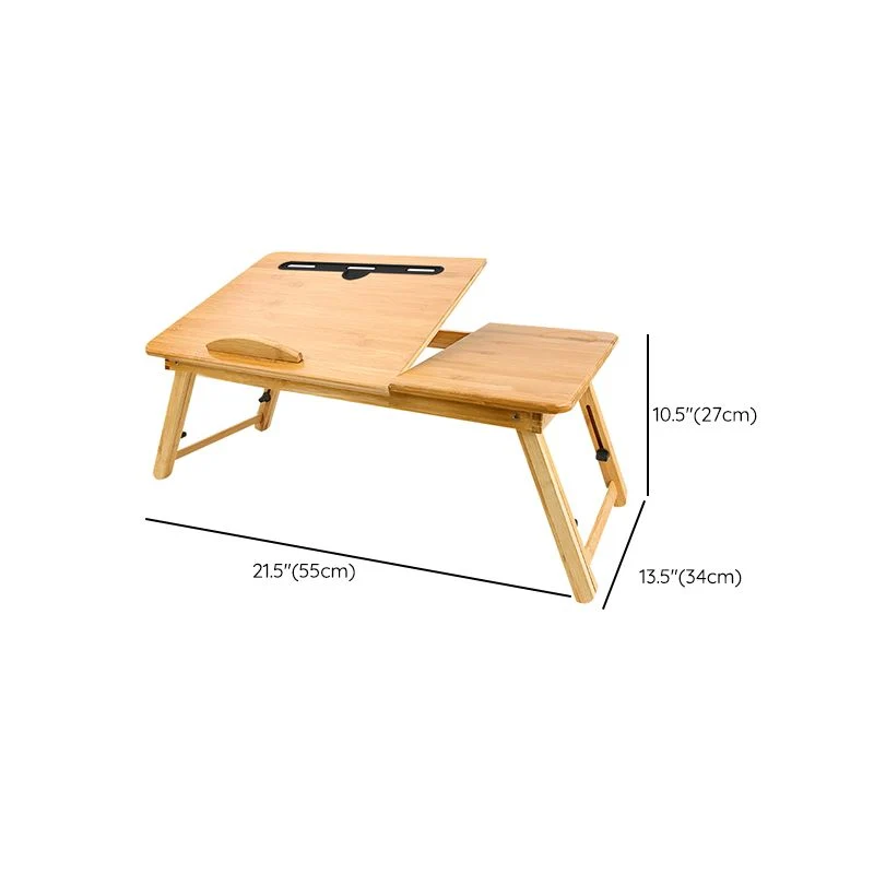 Bureau de travail moderne en bois de forme rectangulaire avec 2 pieds pour la maison Clearhalo