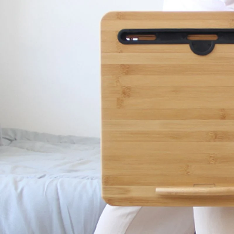 Bureau de travail moderne en bois de forme rectangulaire avec 2 pieds pour la maison Clearhalo