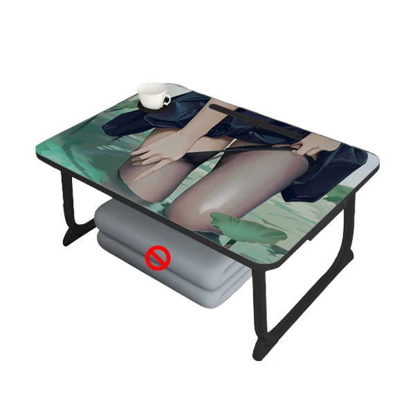 Bureau de travail moderne de forme rectangulaire, bureau d'écriture en bois avec 2 pieds pour la maison Clearhalo