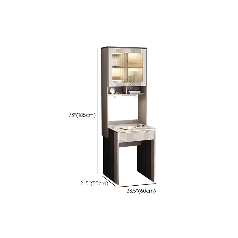 Bureau de travail en pierre de style contemporain, bureau de travail de forme rectangulaire pour la maison Clearhalo