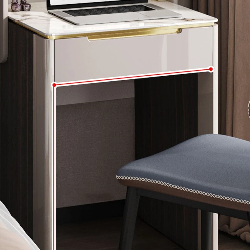 Bureau de travail en pierre de style contemporain, bureau de travail de forme rectangulaire pour la maison Clearhalo