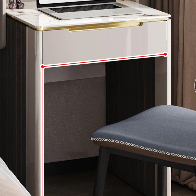 Bureau de travail en pierre de style contemporain, bureau de travail de forme rectangulaire pour la maison Clearhalo