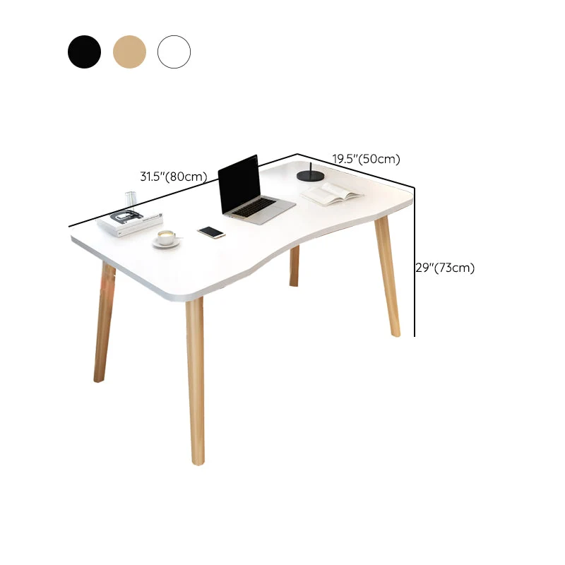 Bureau de type base Parsons Bureau d'écriture contemporain en bois Clearhalo