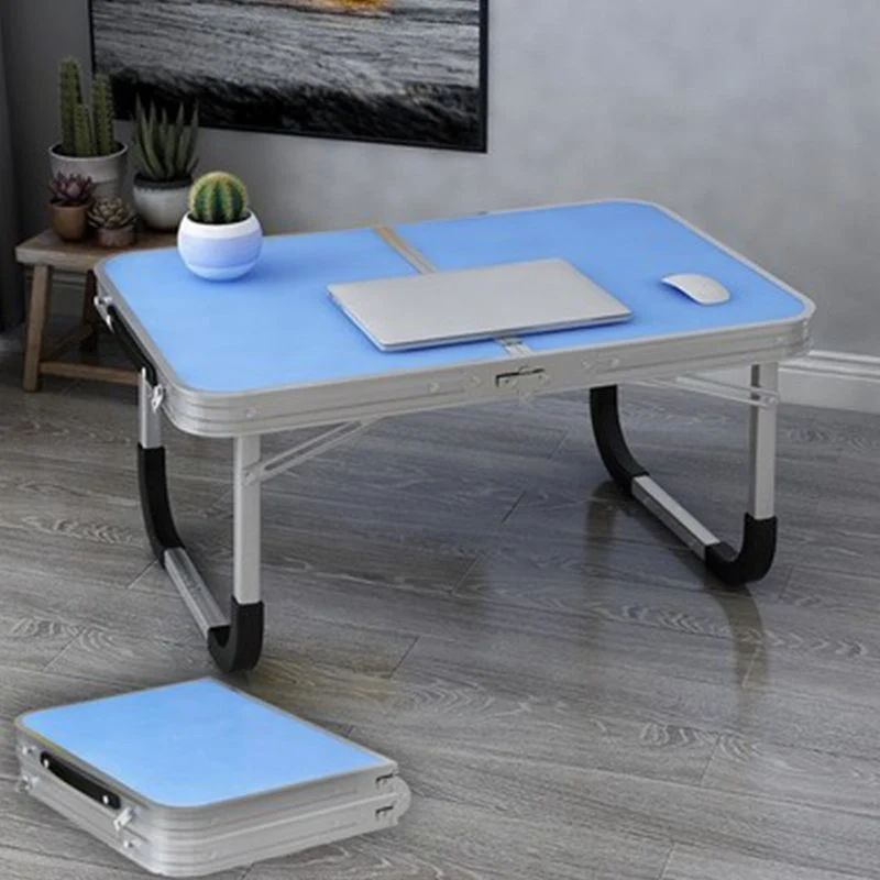 Bureaux d'écriture pliants, bureau de travail de forme rectangulaire avec 2 pieds pour la maison Clearhalo