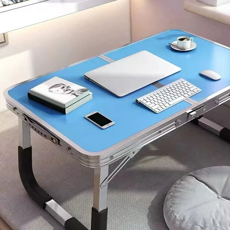 Bureaux d'écriture pliants, bureau de travail de forme rectangulaire avec 2 pieds pour la maison Clearhalo