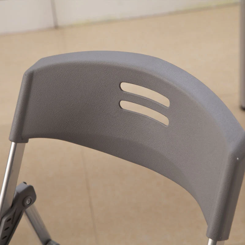 Chaise de bureau en acier tapissée sans bras moderne de chaise de conférence Clearhalo