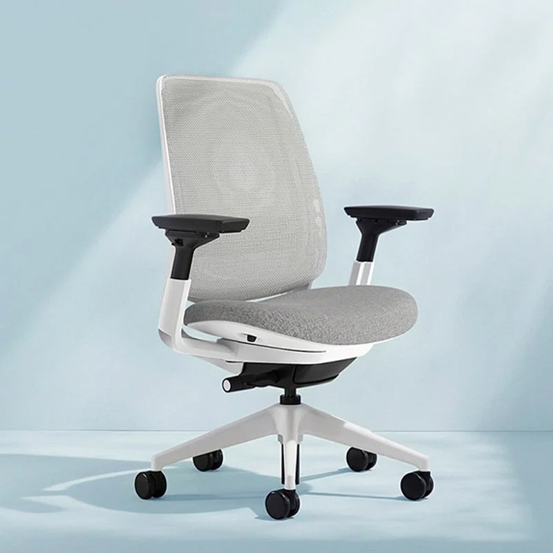 Chaise de bureau à bras amovibles, chaise de bureau ergonomique sans détresse avec roulettes Clearhalo