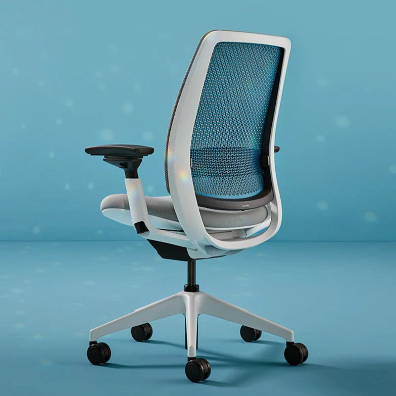 Chaise de bureau à bras amovibles, chaise de bureau ergonomique sans détresse avec roulettes Clearhalo