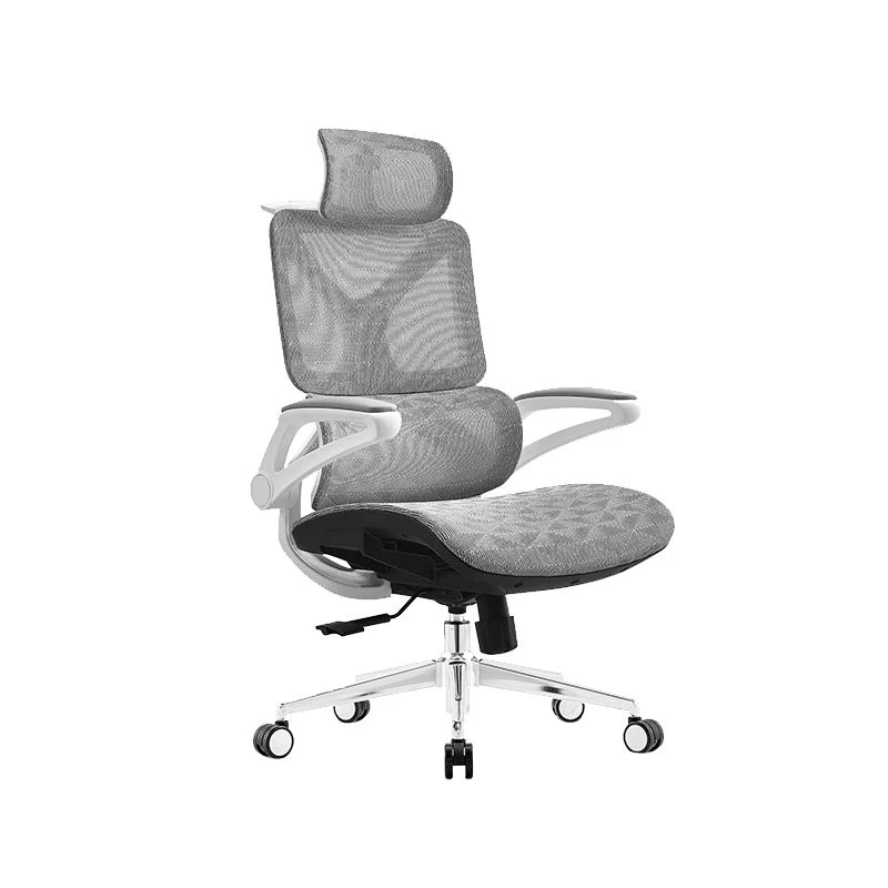 Chaise de bureau à bras amovibles, chaise pivotante moderne à hauteur de siège réglable avec roulettes Clearhalo