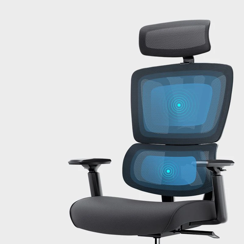 Chaise de bureau à bras amovibles, inclinable, moderne, hauteur de siège réglable Clearhalo