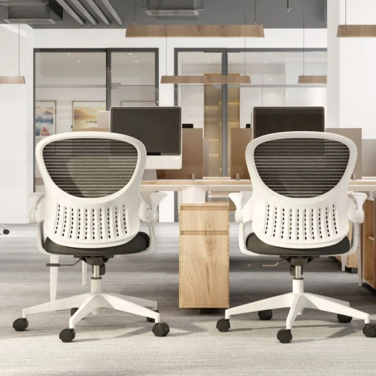 Chaise de bureau à bras amovibles, mécanisme d'inclinaison, chaise de bureau ergonomique sans détresse avec roulettes Clea...
