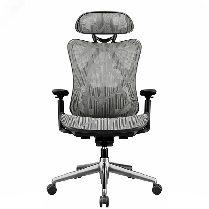 Chaise de bureau à bras amovibles, mécanisme d'inclinaison, chaise coulissante ergonomique avec roulettes Clearhalo