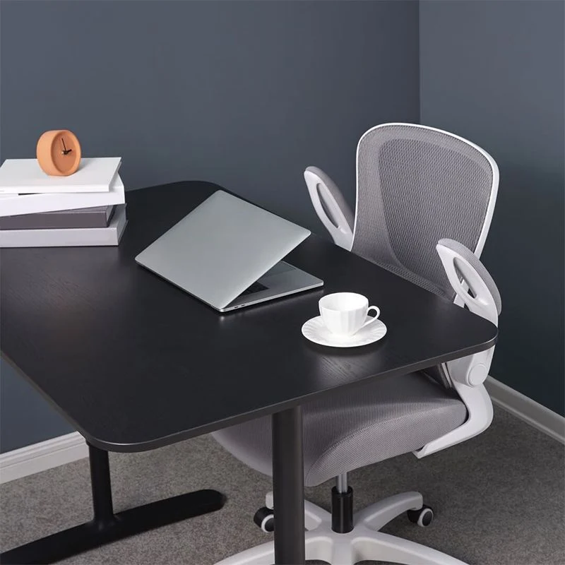 Chaise de bureau à bras amovibles, moderne, ergonomique, sans détresse, avec roulettes Clearhalo