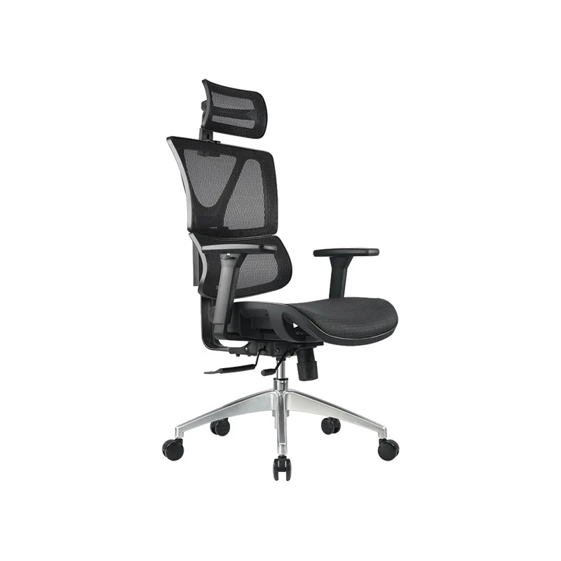 Chaise de bureau à bras amovibles, moderne, hauteur de siège réglable, avec roulettes Clearhalo