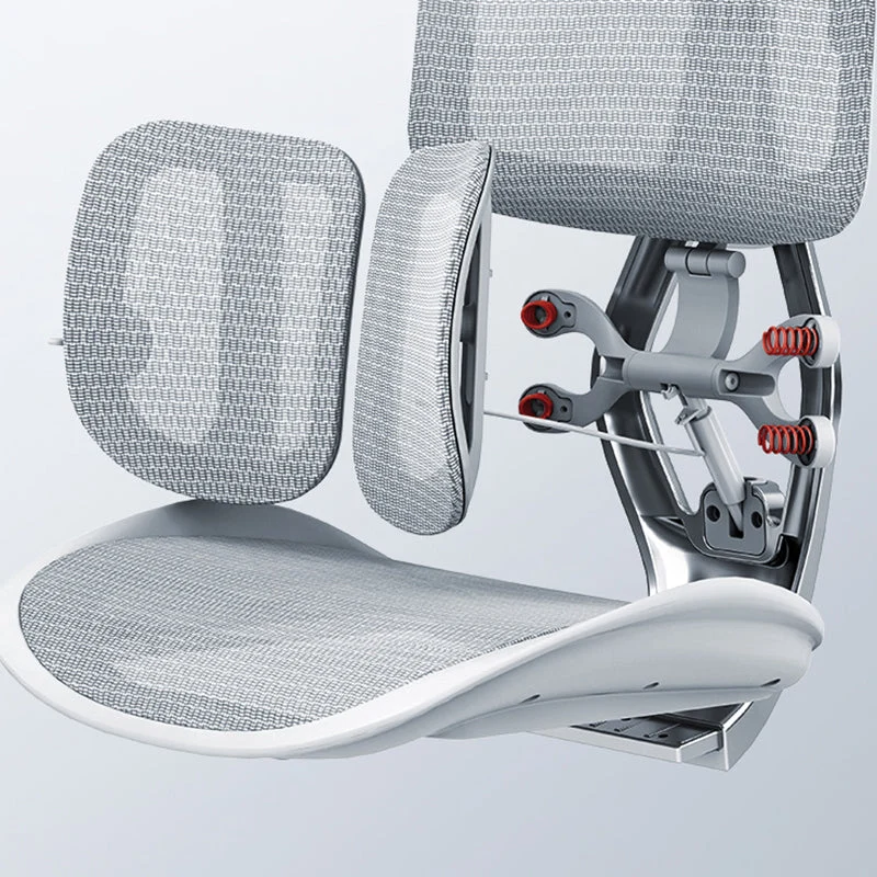 Chaise de bureau à bras amovibles, moderne, sans détresse, avec dossier respirant Clearhalo