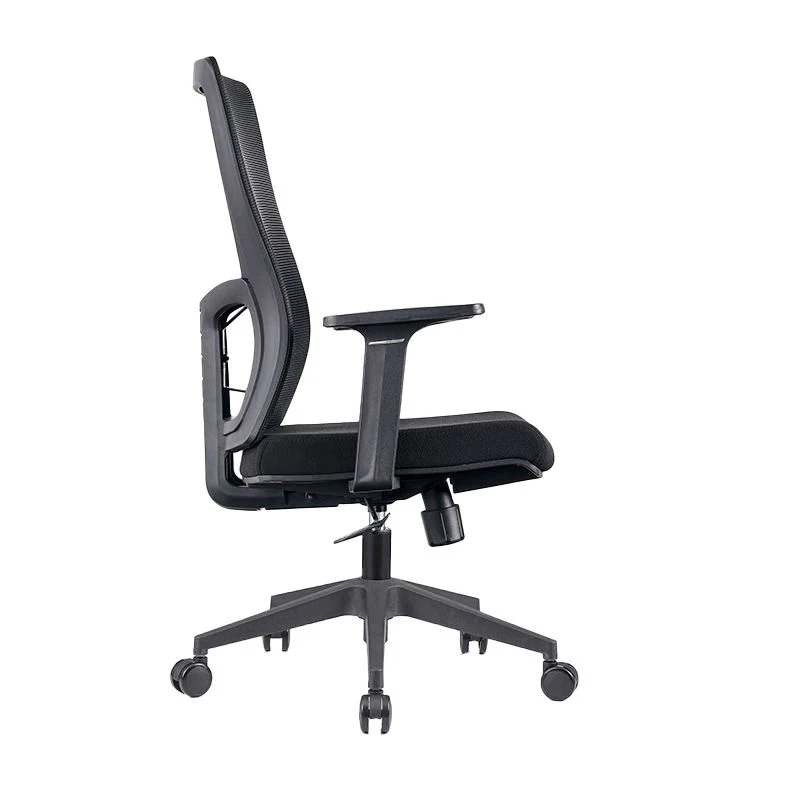 Chaise de bureau à bras fixes, chaise de bureau ergonomique sans détresse avec roulettes Clearhalo