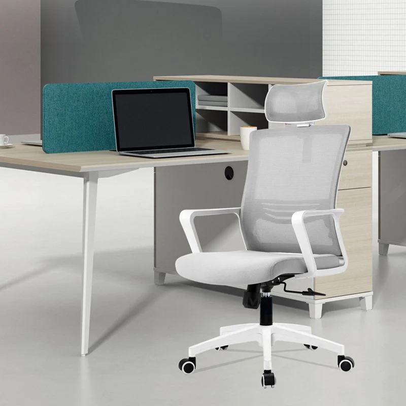 Chaise de bureau à bras fixes, chaise pivotante à hauteur de siège réglable avec dossier respirant Clearhalo