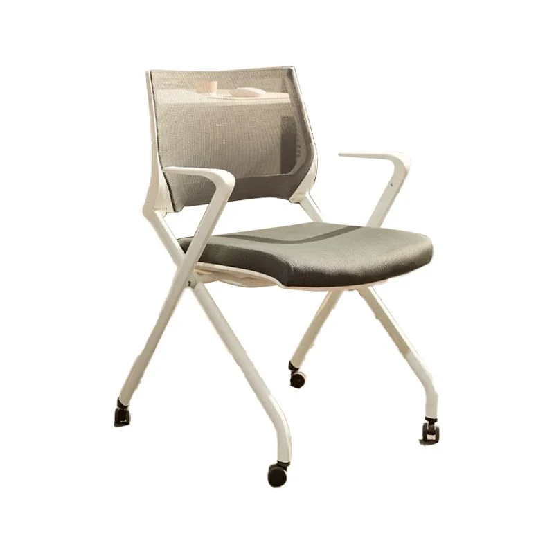 Chaise de bureau à bras fixes, ergonomique et moderne, sans détresse, avec roulettes Clearhalo