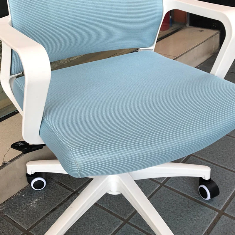 Chaise de bureau à bras fixes, hauteur de siège réglable, avec roulettes Clearhalo